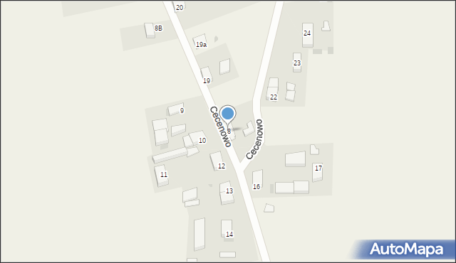 Cecenowo, Cecenowo, 18, mapa Cecenowo