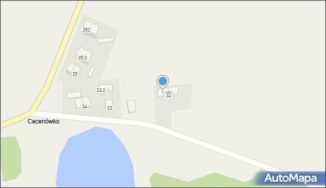 Cecenowo, Cecenowo, 32/1, mapa Cecenowo
