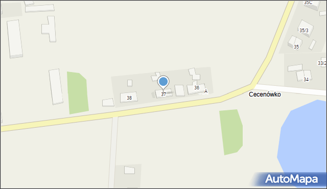 Cecenowo, Cecenowo, 37, mapa Cecenowo