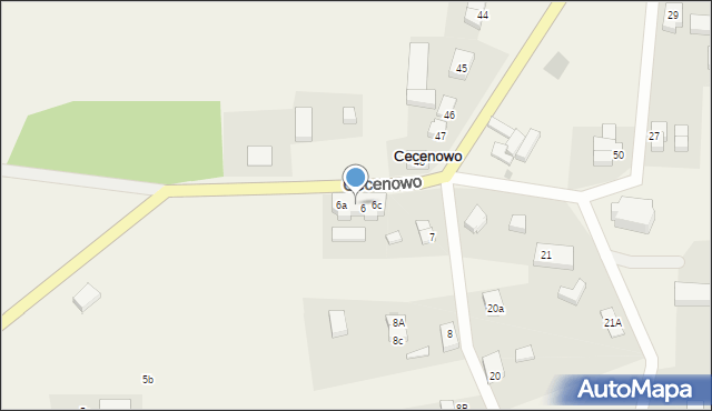 Cecenowo, Cecenowo, 6b, mapa Cecenowo