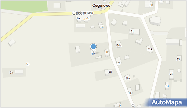 Cecenowo, Cecenowo, 8c, mapa Cecenowo