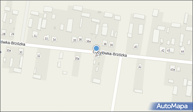 Cecylówka-Brzózka, Cecylówka-Brzózka, 37, mapa Cecylówka-Brzózka