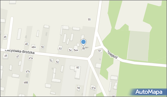Cecylówka-Brzózka, Cecylówka-Brzózka, 56, mapa Cecylówka-Brzózka