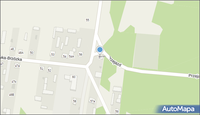Cecylówka-Brzózka, Cecylówka-Brzózka, 57, mapa Cecylówka-Brzózka