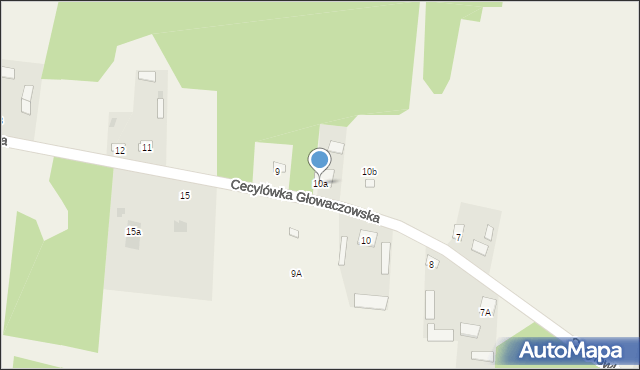 Cecylówka Głowaczowska, Cecylówka Głowaczowska, 10a, mapa Cecylówka Głowaczowska