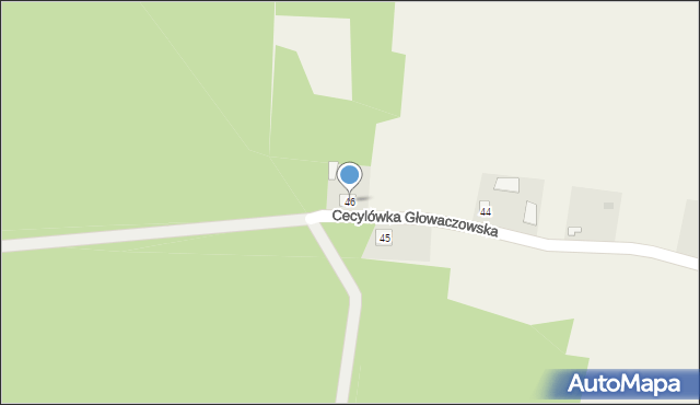 Cecylówka Głowaczowska, Cecylówka Głowaczowska, 46, mapa Cecylówka Głowaczowska