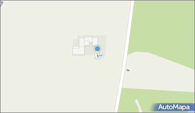 Cedrowice-Parcela, Cedrowice-Parcela, 9, mapa Cedrowice-Parcela