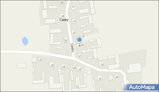 Cedry, Cedry, 16, mapa Cedry