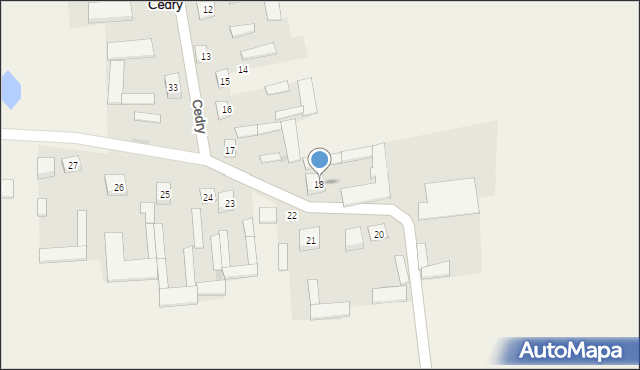 Cedry, Cedry, 18, mapa Cedry