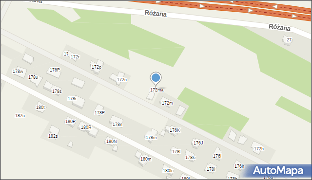 Cedzyna, Cedzyna, 172ma, mapa Cedzyna