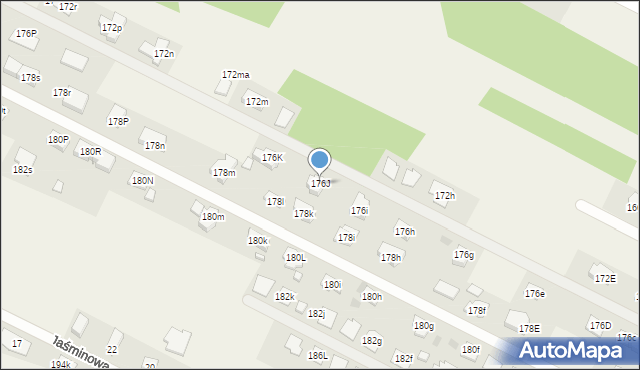 Cedzyna, Cedzyna, 176J, mapa Cedzyna