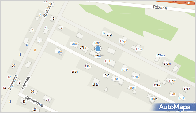 Cedzyna, Cedzyna, 178s, mapa Cedzyna