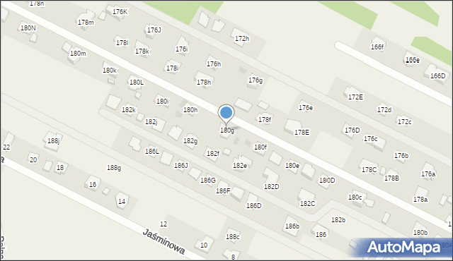 Cedzyna, Cedzyna, 180g, mapa Cedzyna