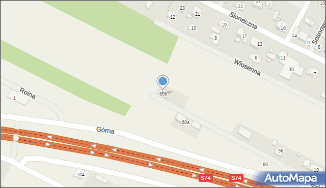 Cedzyna, Cedzyna, 60b, mapa Cedzyna