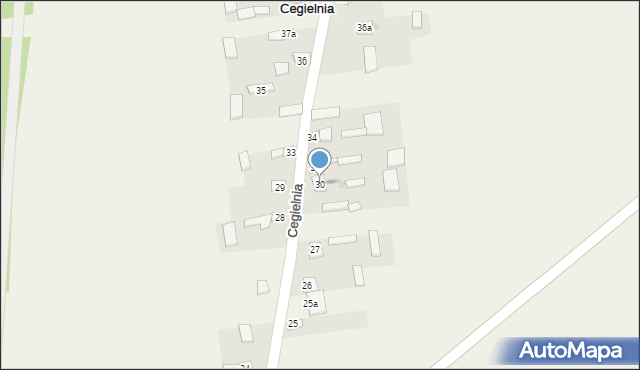 Cegielnia, Cegielnia, 30, mapa Cegielnia