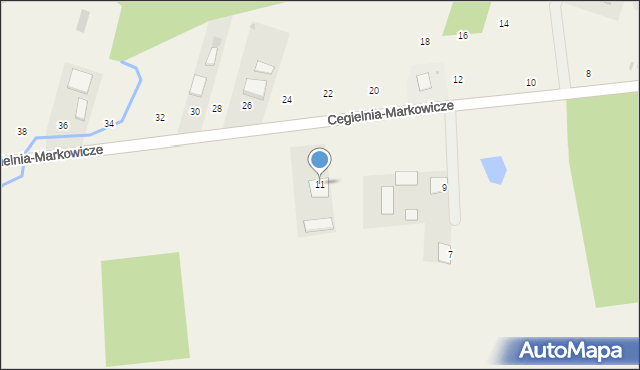 Cegielnia-Markowicze, Cegielnia-Markowicze, 11, mapa Cegielnia-Markowicze