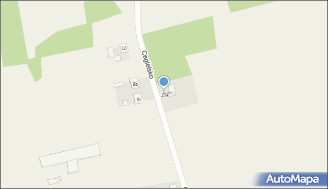 Cegielsko, Cegielsko, 10a, mapa Cegielsko