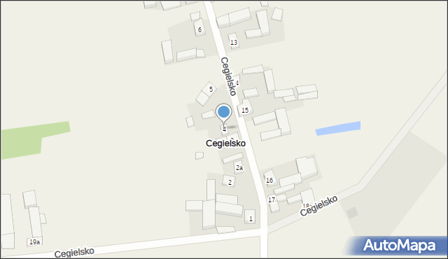 Cegielsko, Cegielsko, 4, mapa Cegielsko