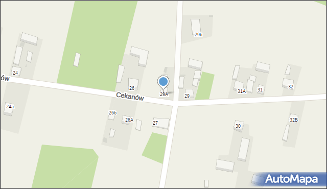 Cekanów, Cekanów, 29A, mapa Cekanów