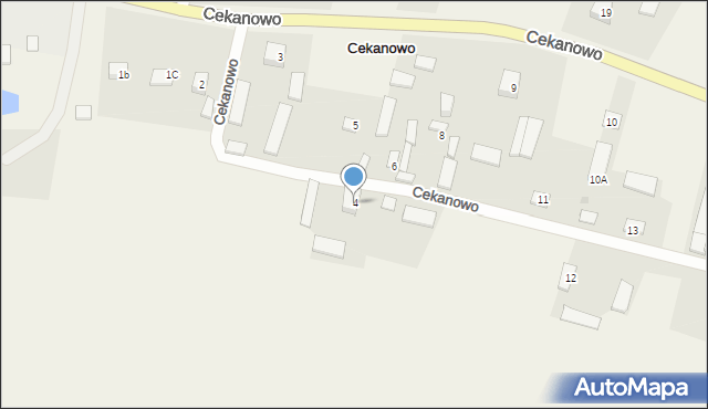 Cekanowo, Cekanowo, 4, mapa Cekanowo