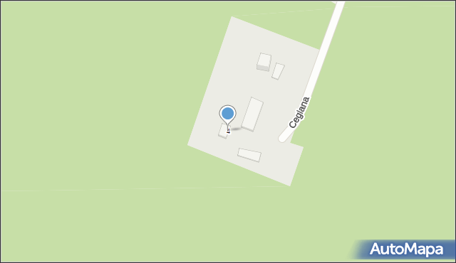 Cekanowo, Ceglana, 4, mapa Cekanowo