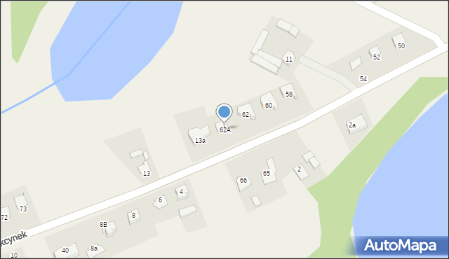 Cekcynek, Cekcynek, 62A, mapa Cekcynek