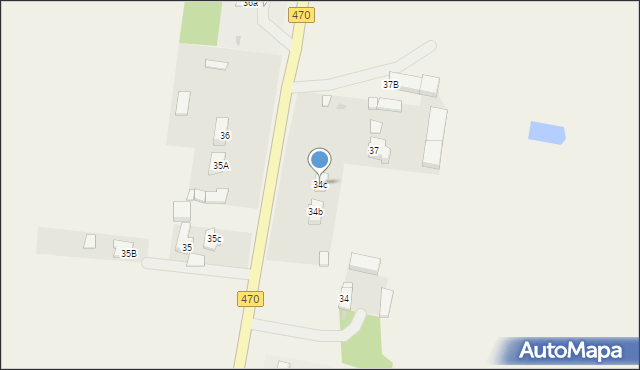 Ceków, Ceków, 34c, mapa Ceków