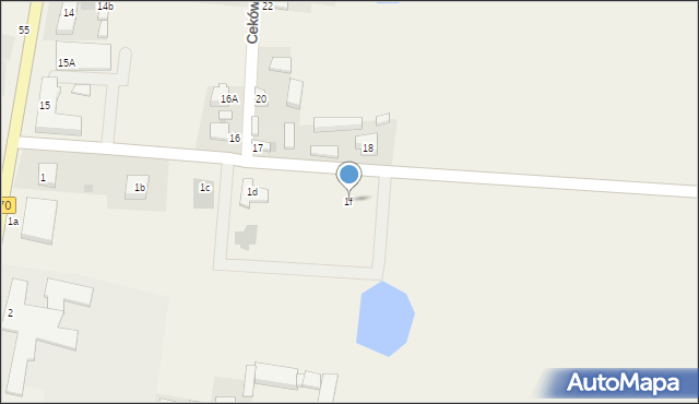 Ceków-Kolonia, Ceków-Kolonia, 1f, mapa Ceków-Kolonia