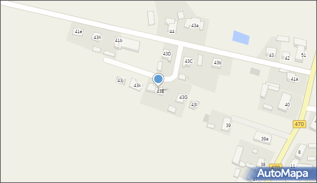 Ceków-Kolonia, Ceków-Kolonia, 43F, mapa Ceków-Kolonia