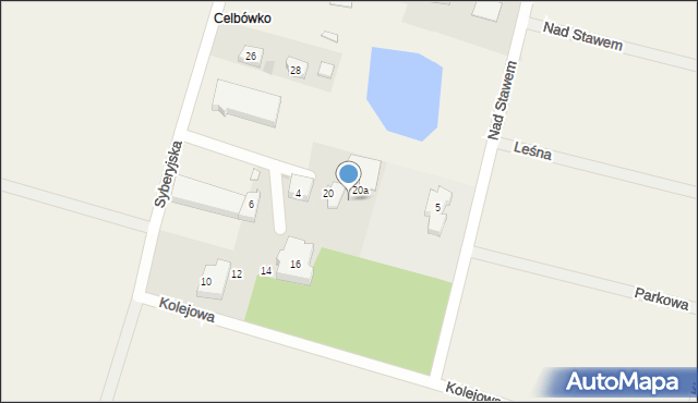 Celbówko, Celbówko, 20, mapa Celbówko