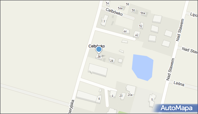 Celbówko, Celbówko, 26, mapa Celbówko