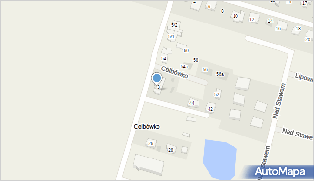 Celbówko, Celbówko, 46, mapa Celbówko