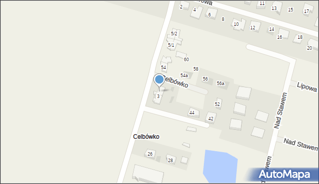 Celbówko, Celbówko, 50, mapa Celbówko