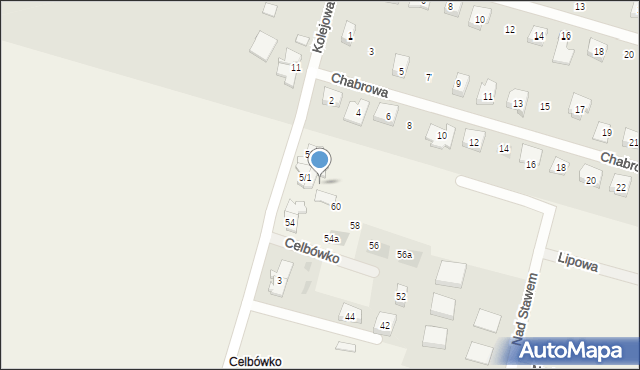 Celbówko, Celbówko, 62, mapa Celbówko