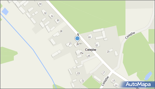 Celejów, Celejów, 26, mapa Celejów