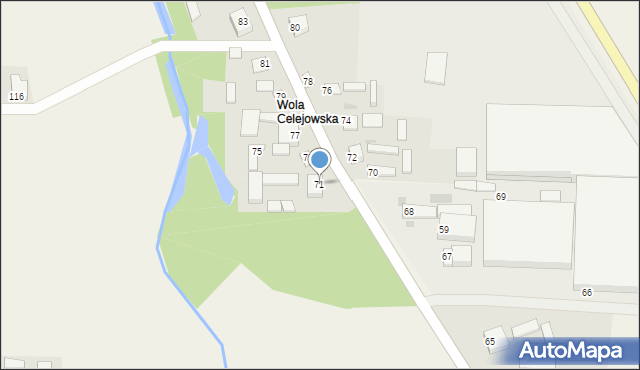 Celejów, Celejów, 71, mapa Celejów