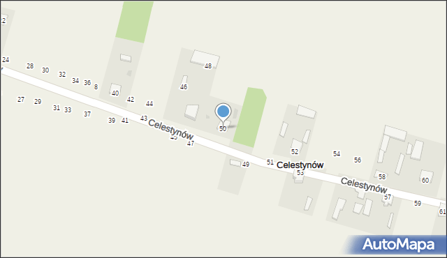 Celestynów, Celestynów, 50, mapa Celestynów