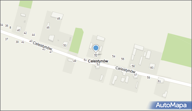 Celestynów, Celestynów, 52, mapa Celestynów