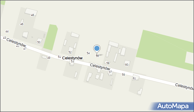 Celestynów, Celestynów, 56, mapa Celestynów