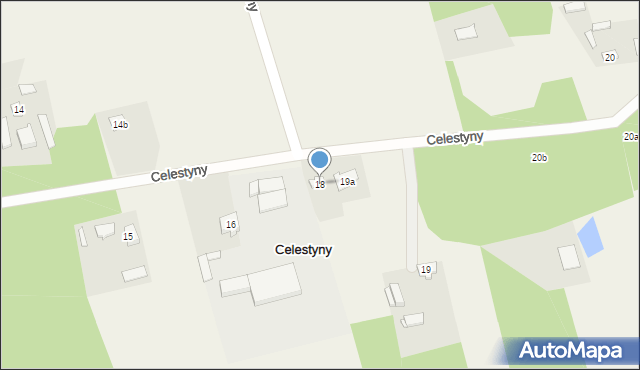 Celestyny, Celestyny, 18, mapa Celestyny