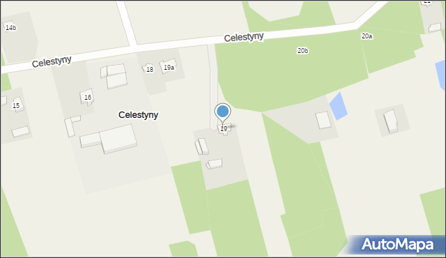 Celestyny, Celestyny, 19, mapa Celestyny