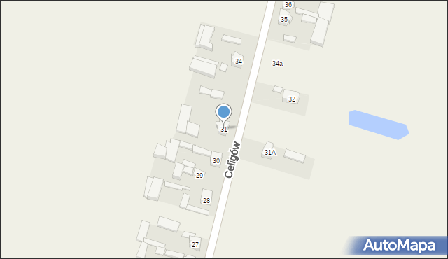 Celigów, Celigów, 31, mapa Celigów