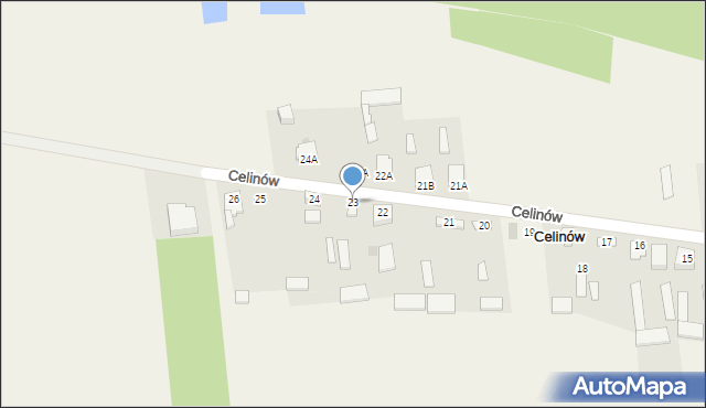 Celinów, Celinów, 23, mapa Celinów