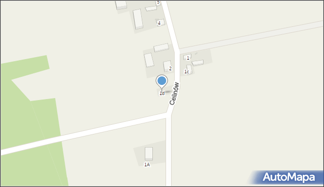 Celinów, Celinów, 1d, mapa Celinów