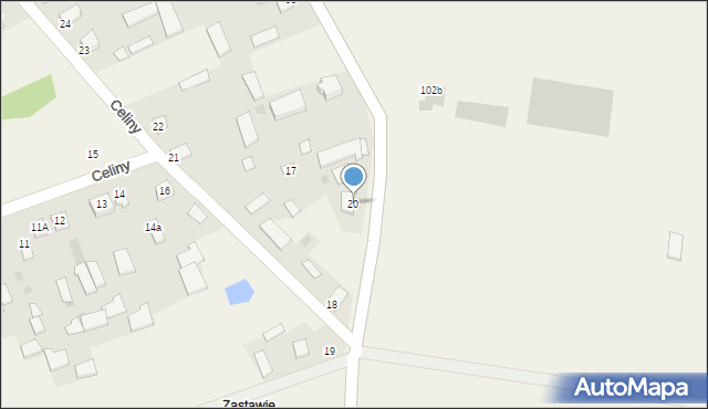 Celiny, Celiny, 20, mapa Celiny