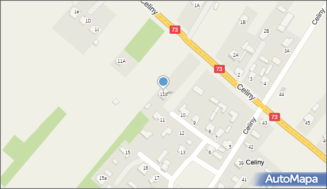 Celiny, Celiny, 11d, mapa Celiny