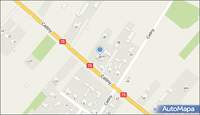 Celiny, Celiny, 2A, mapa Celiny
