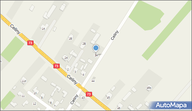 Celiny, Celiny, 3A, mapa Celiny