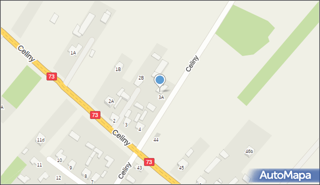 Celiny, Celiny, 4A, mapa Celiny