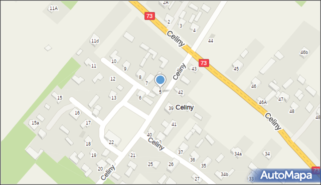 Celiny, Celiny, 5, mapa Celiny
